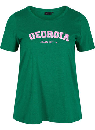 T-shirt en coton avec imprimé, Jolly Green Georgia, Packshot image number 0