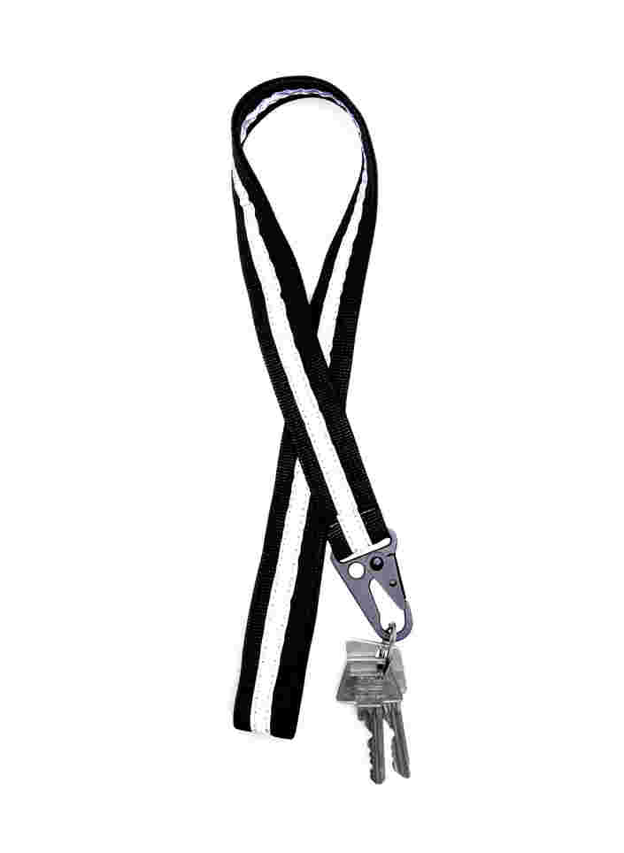Porte-clés avec réflexe, Black, Packshot image number 1