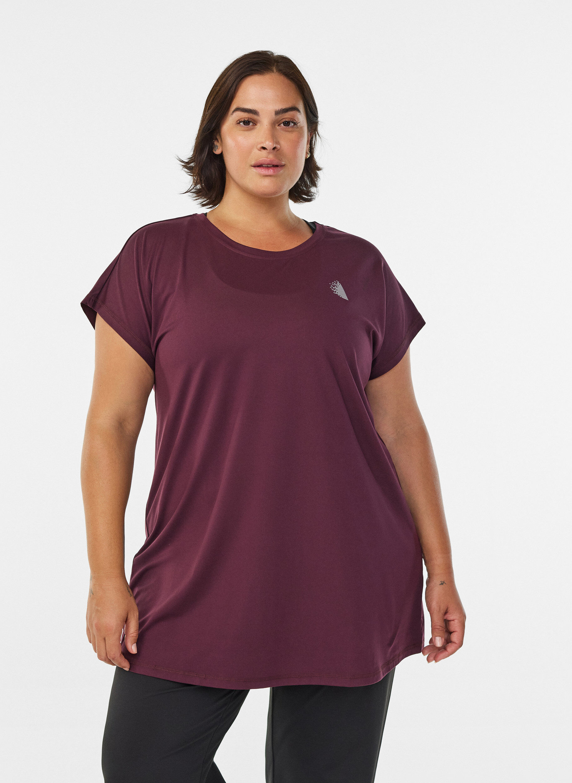 ZizziLang workout T-shirt, Rood, Model image number 0