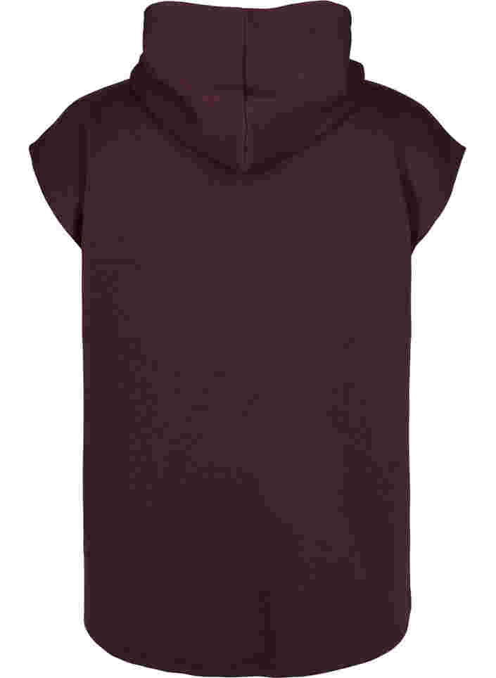 Sweat-shirt à manches courtes avec capuche, Brown Red Ass, Packshot image number 1