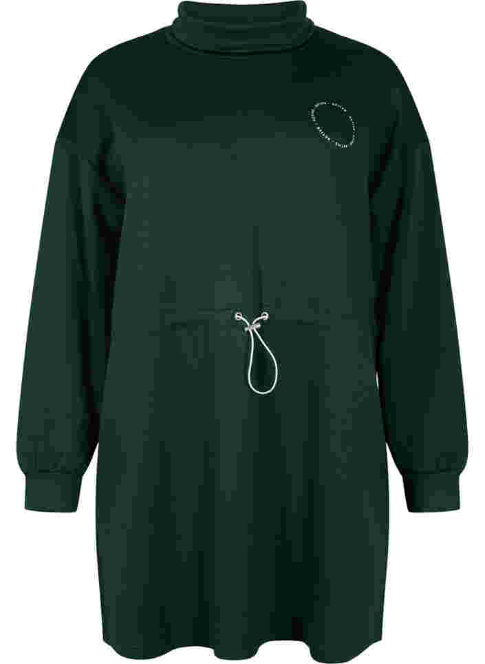 Sweaterjurk met hoge hals en verstelbare taille, Pine Grove, Packshot image number 0