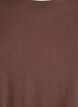 Geweven blouse met korte mouwen en ronde hals, Bruin, Packshot image number 2