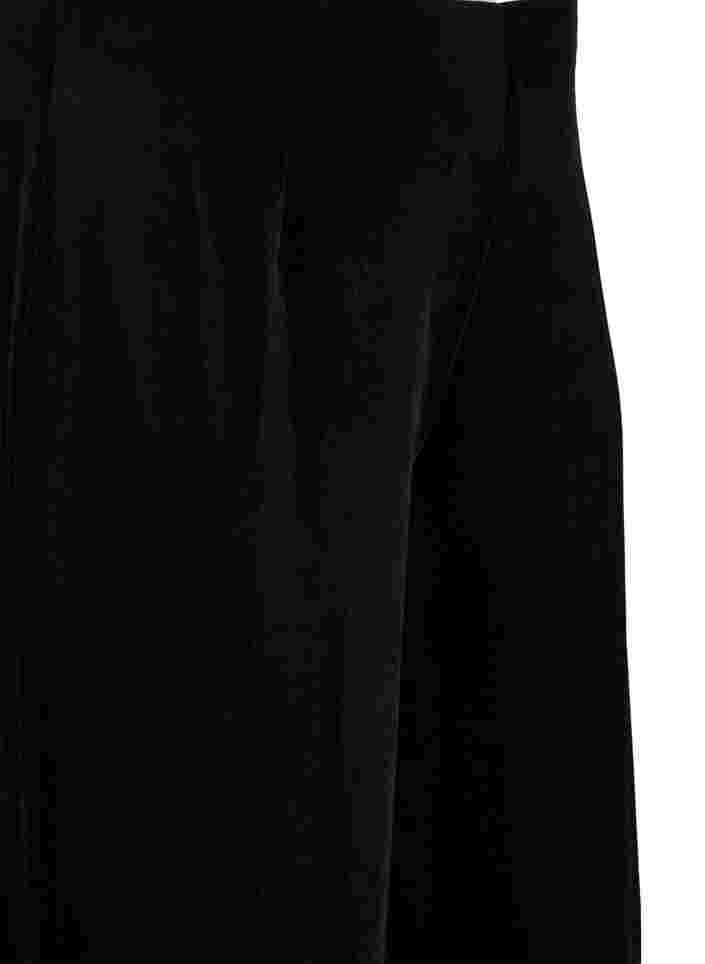 Pantalon en velours avec largeur, Black, Packshot image number 2