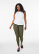 Leggings basiques en viscose, Vert Kaki, Model image number 1