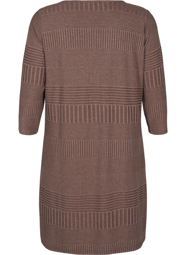 Jurk met 3/4 mouwen en strepen, Ch. Martini Mel., Packshot image number 1