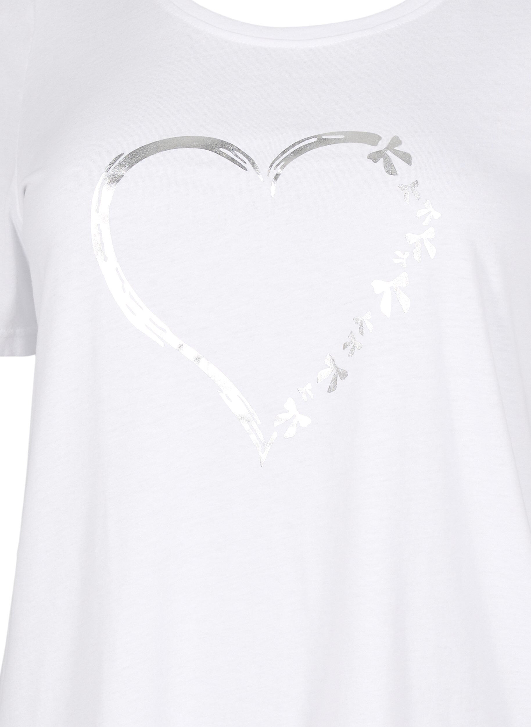 ZizziFLASH - T-shirt met motief, Wit, Packshot image number 2