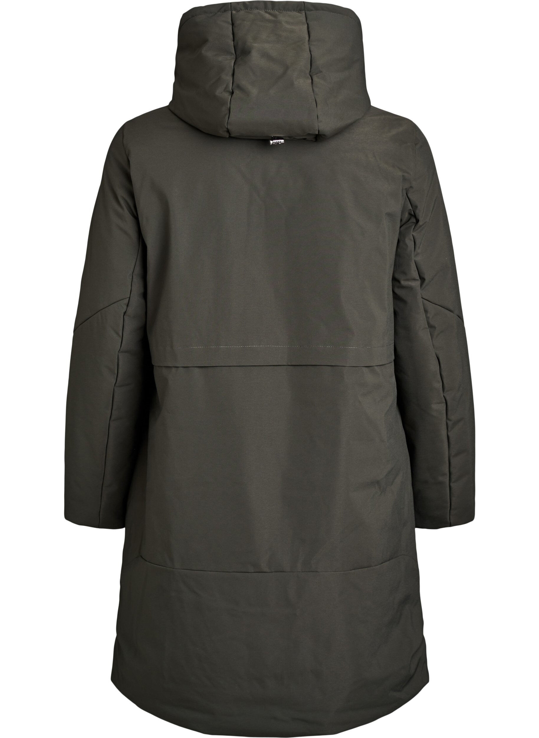 Zizzi Veste d'hiver avec taille ajustable, Vert, Packshot image number 1