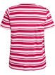 T-shirt en coton à rayures, Rose, Packshot image number 1