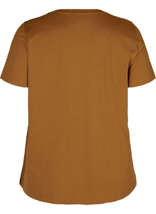 T-shirt avec imprimé en coton biologique, Rubber, Packshot image number 1
