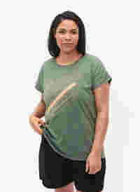 T-shirt d'entraînement à manches courtes avec impression, Laurel W. w. Print, Model
