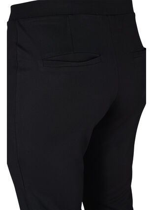 Pantalon évasé avec fentes à l'avant, Black, Packshot image number 3