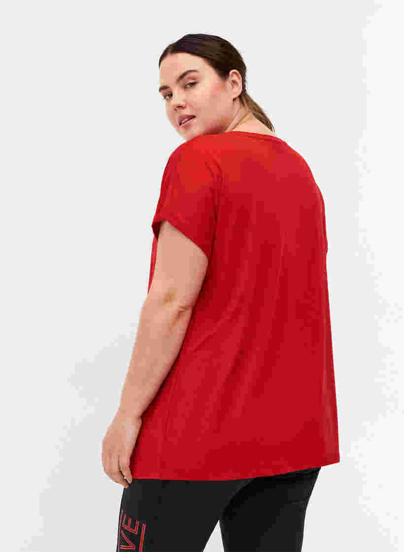 T-shirt basique, Haute Red, Model image number 1