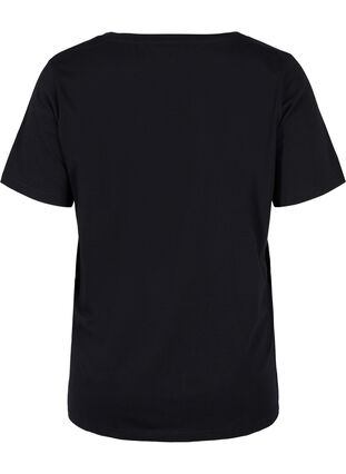 T-shirt de pyjama à manches courtes avec impression, Black HEARTBEAT, Packshot image number 1