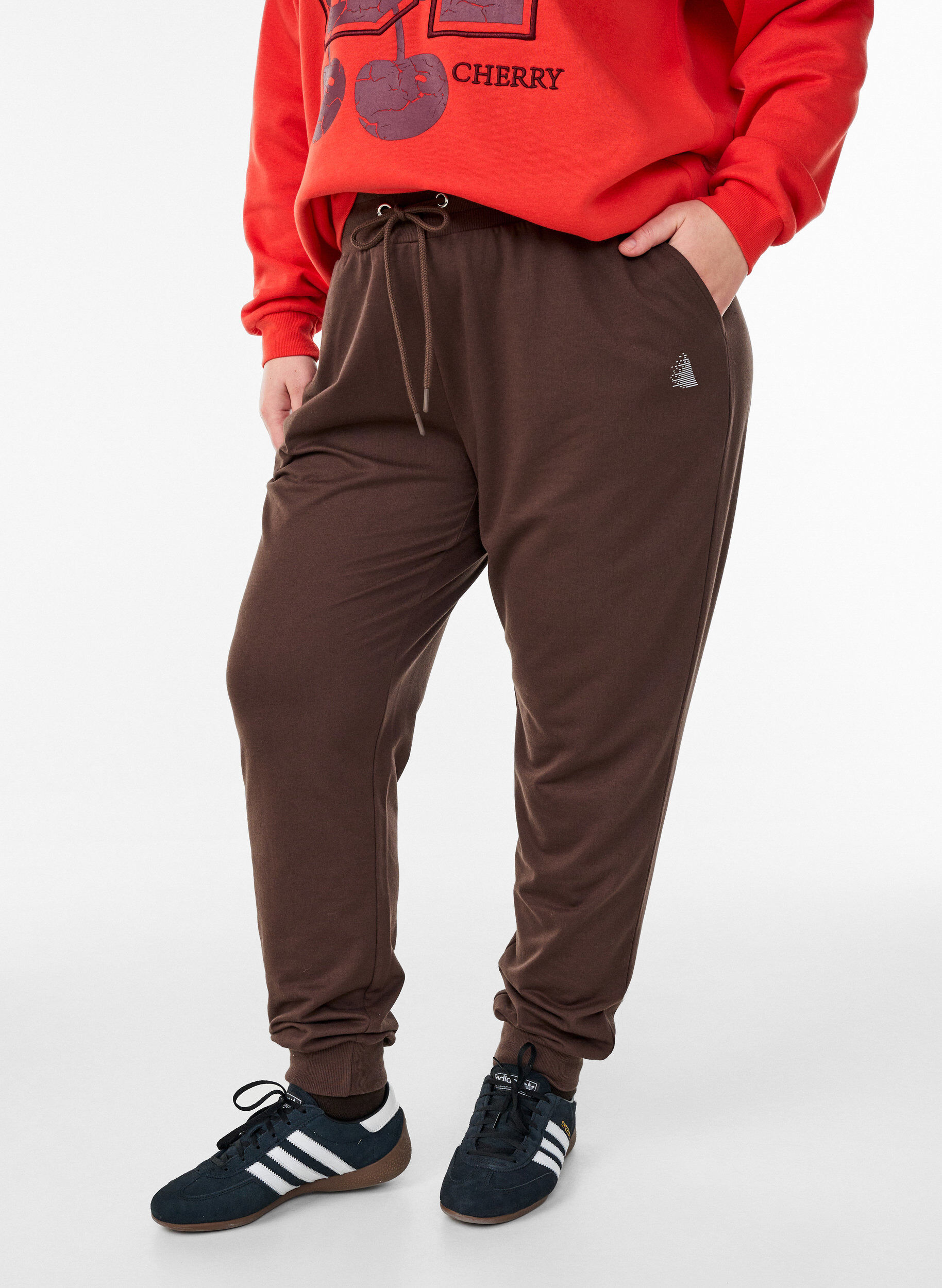 Sweatshirt met motief aan de voorkant, Rood, Model