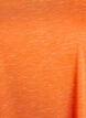 Los workout T-shirt met korte mouwen, Oranje, Packshot image number 2