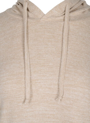 Losse hoodie in viscosemix, Nomad Mel, Packshot image number 2
