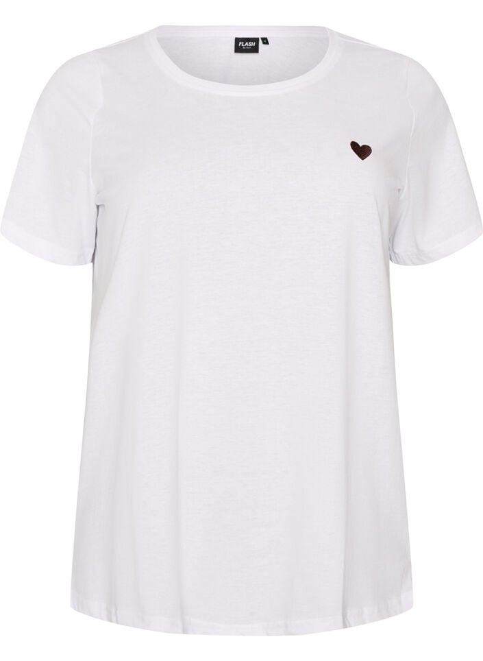 T-shirt met print, Wit, Packshot image number 0