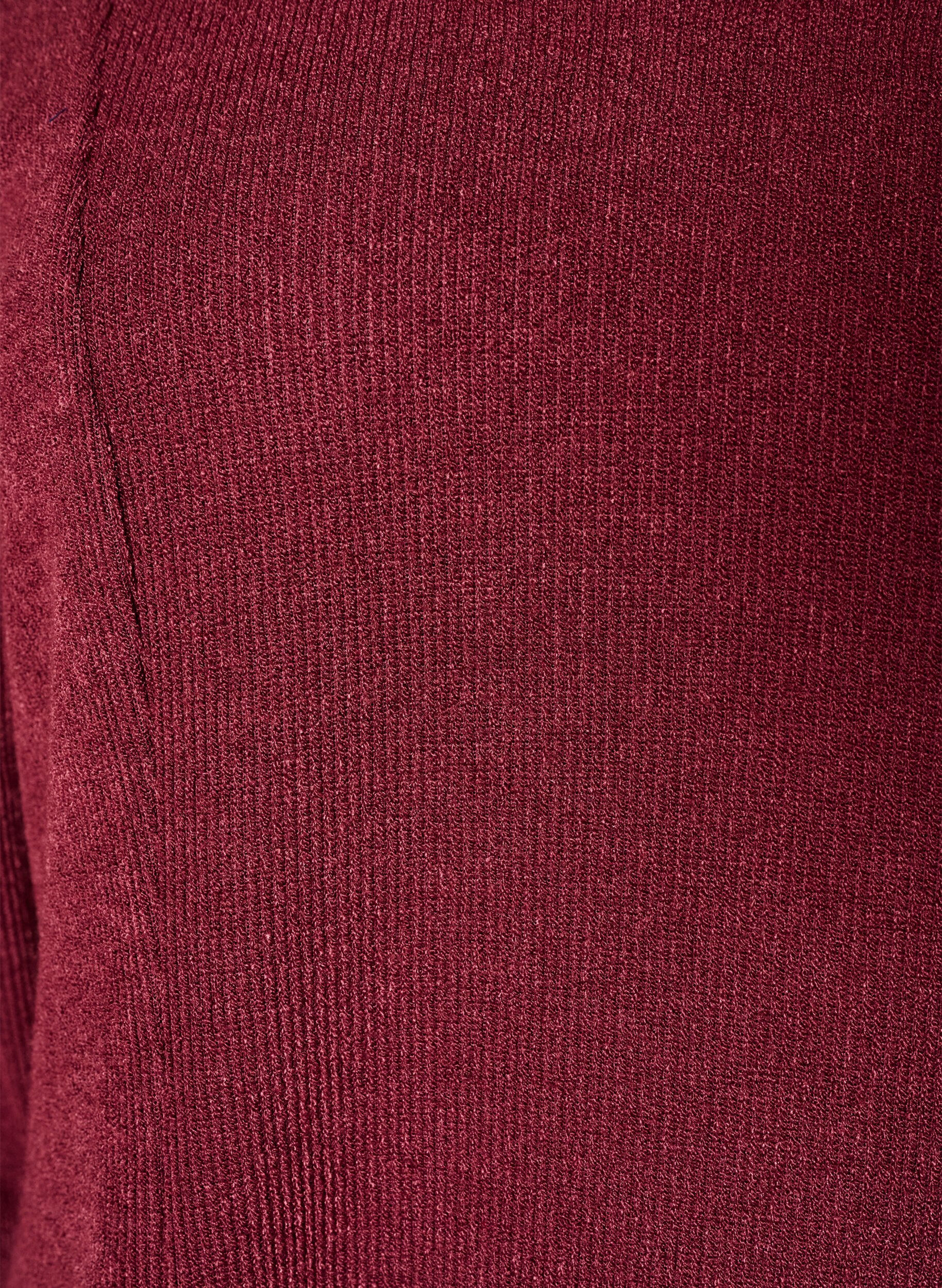 ZizziJersey blouse met een geribde textuur en een A-lijn pasvorm, Rood, Packshot image number 2
