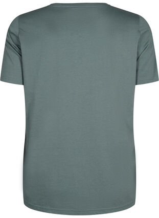 FLASH – T-shirt imprimé, Balsam Green Star, Packshot image number 1