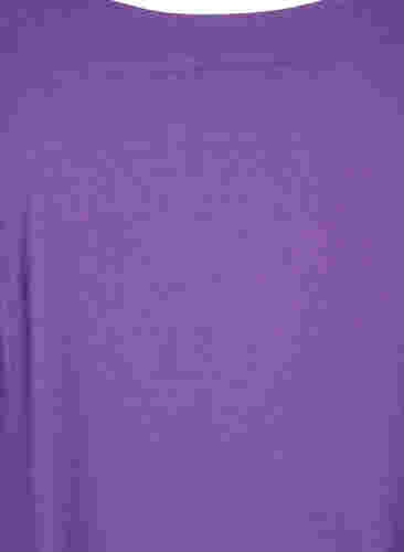 Katoenen jurk met korte mouwen, Deep Lavender, Packshot image number 2