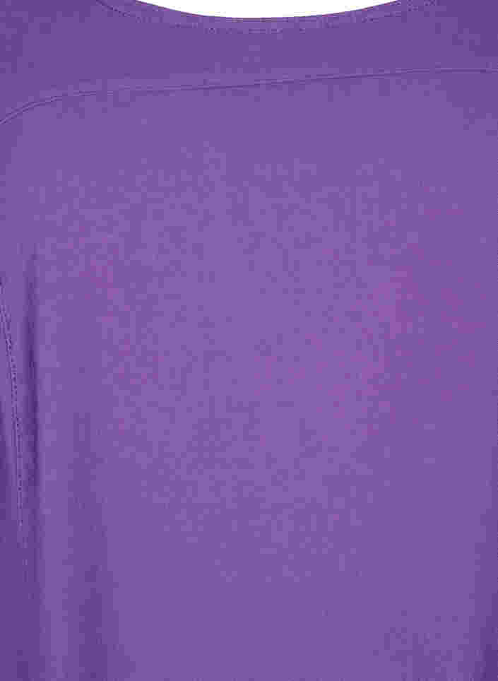 Robe en coton à manches courtes, Deep Lavender, Packshot image number 2