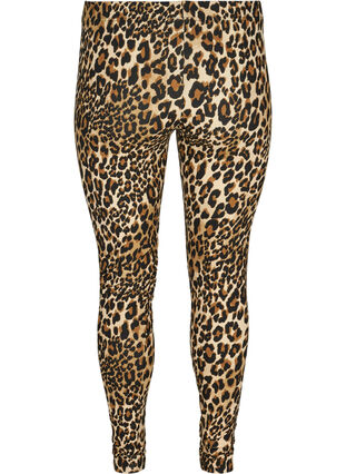 Viscose legging met luipaardprint, LEO AOP, Packshot image number 1