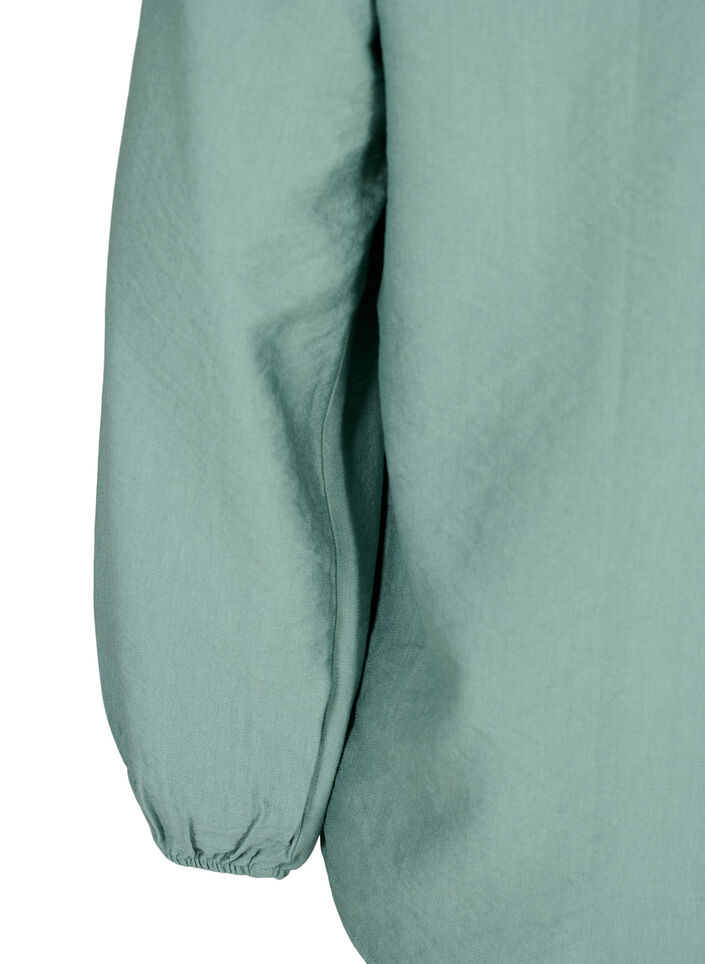 Blouse van viscose met gehaakt detail, Chinois Green, Packshot image number 3
