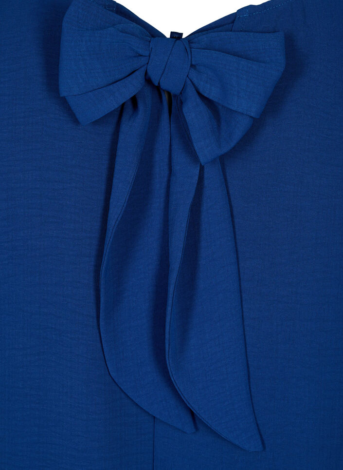 Robe courte avec nœud dans le dos, Estate Blue, Packshot image number 3