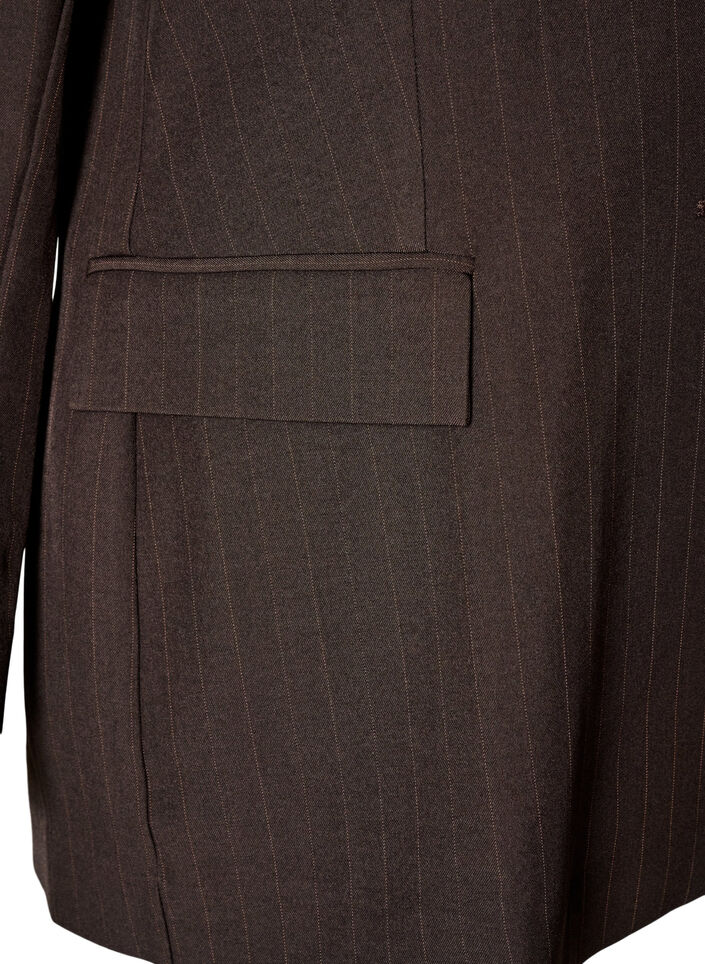 Blazer met zakken en splitten, Bruin, Packshot image number 3