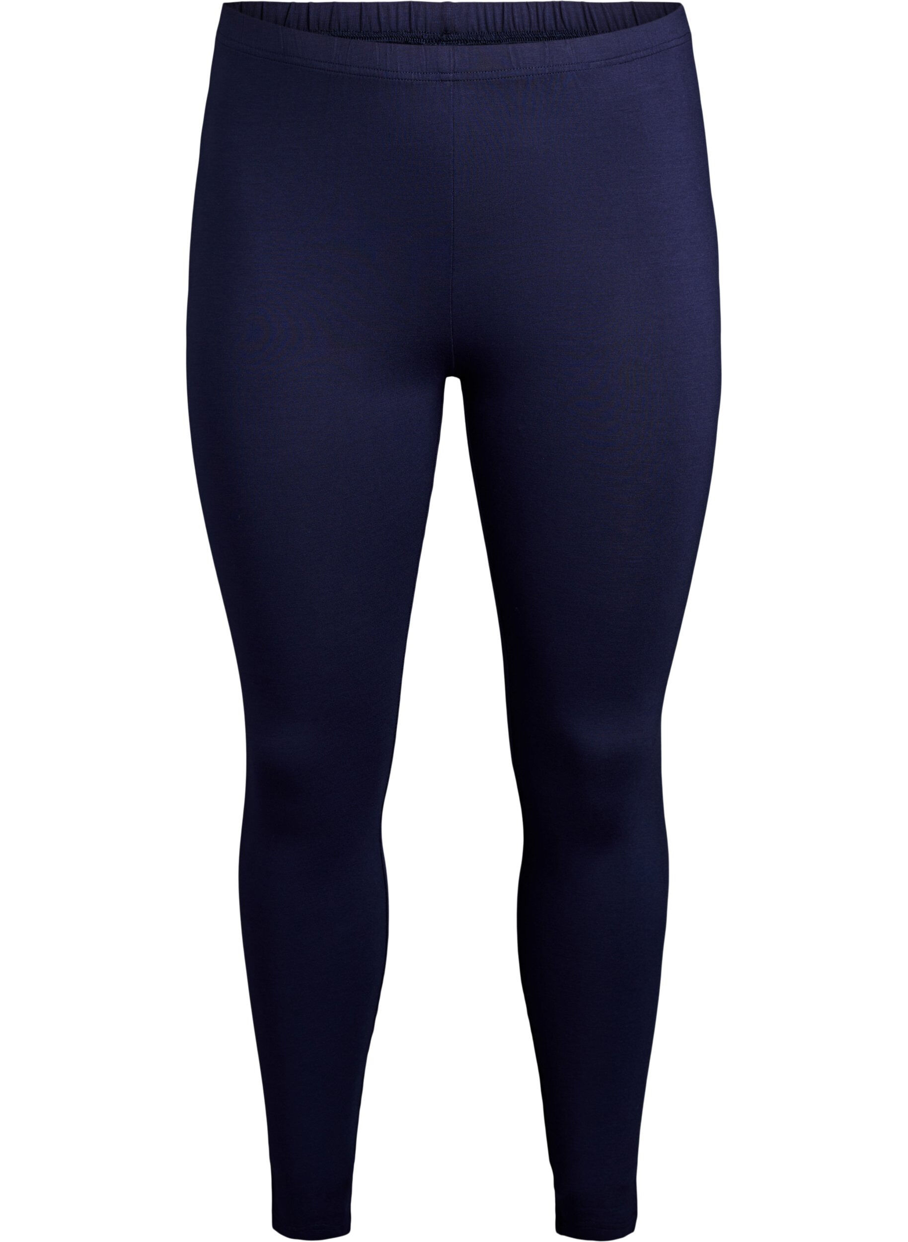 ZizziBasisleggings met extra lengte, Blauw, Packshot image number 0