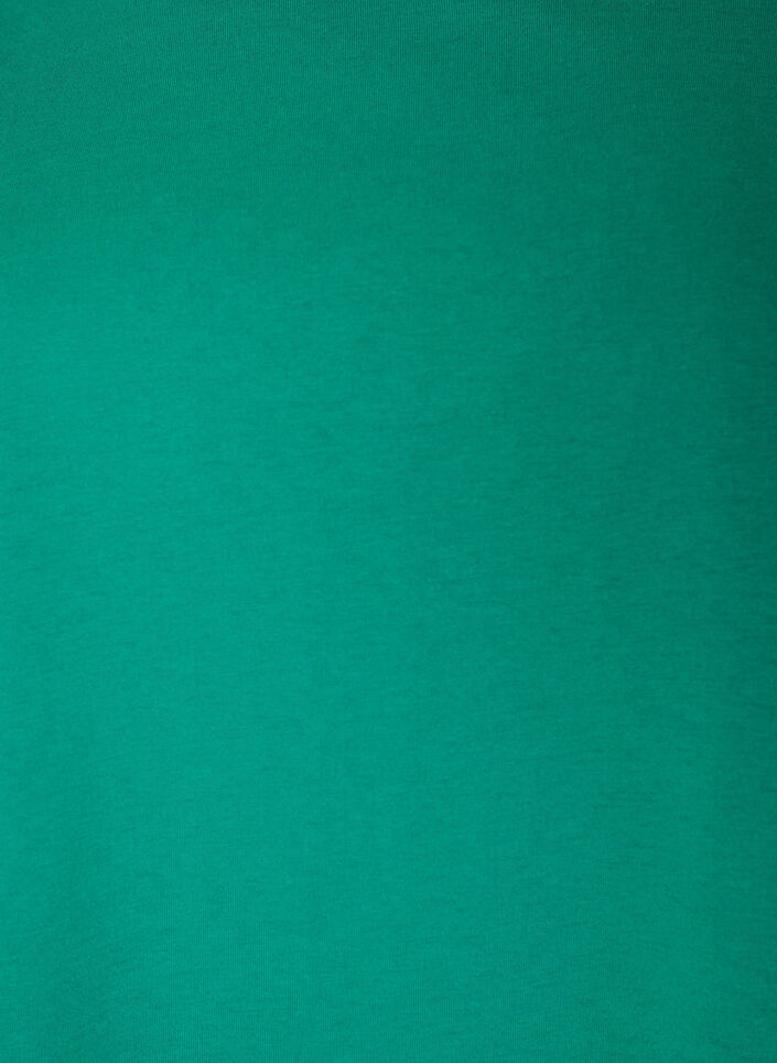 T-shirt met korte mouwen van katoenmix, Groen, Packshot image number 2