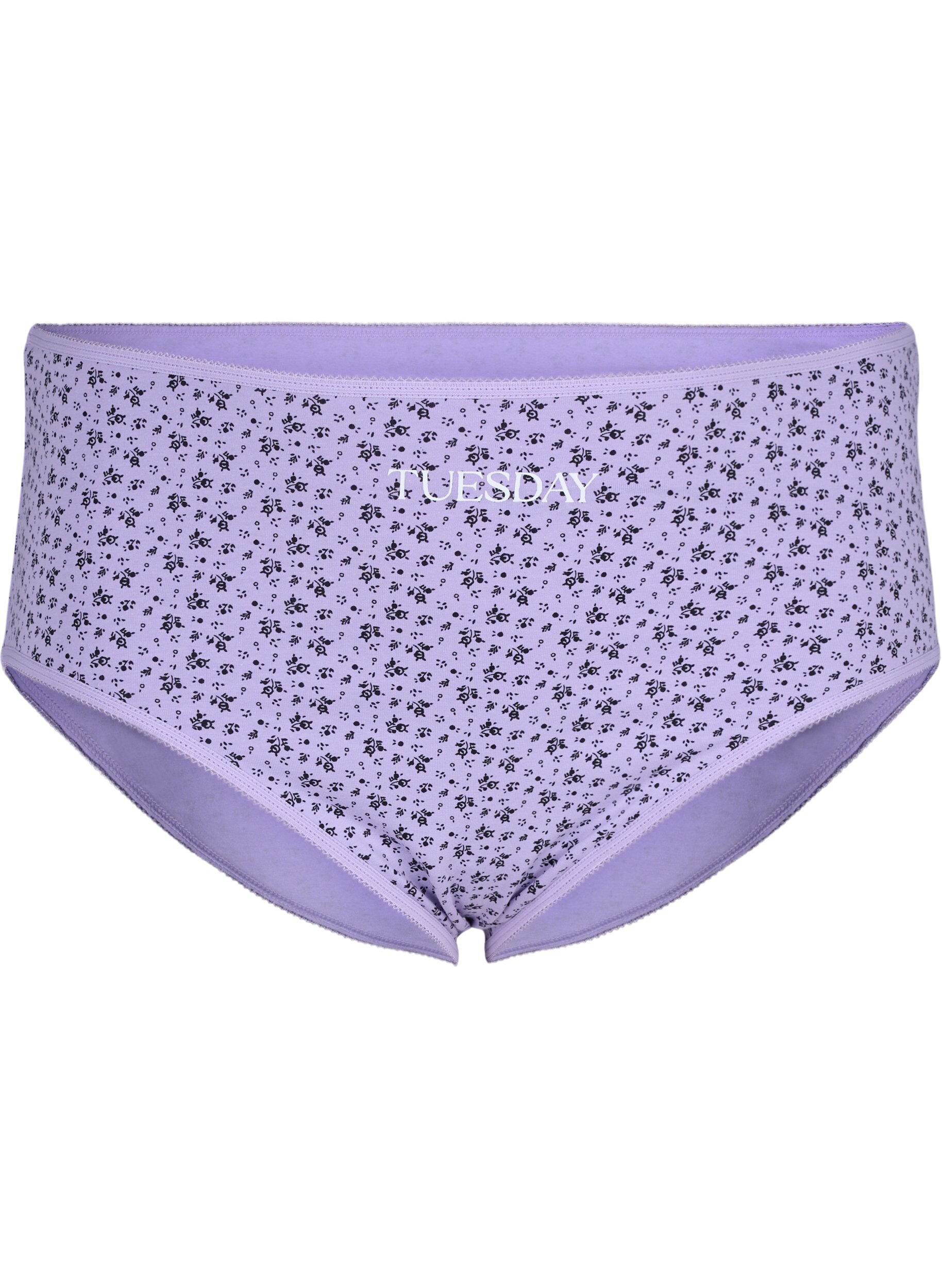Zizzi 7-pack de culottes avec une taille standard, Violet, Packshot image number 2
