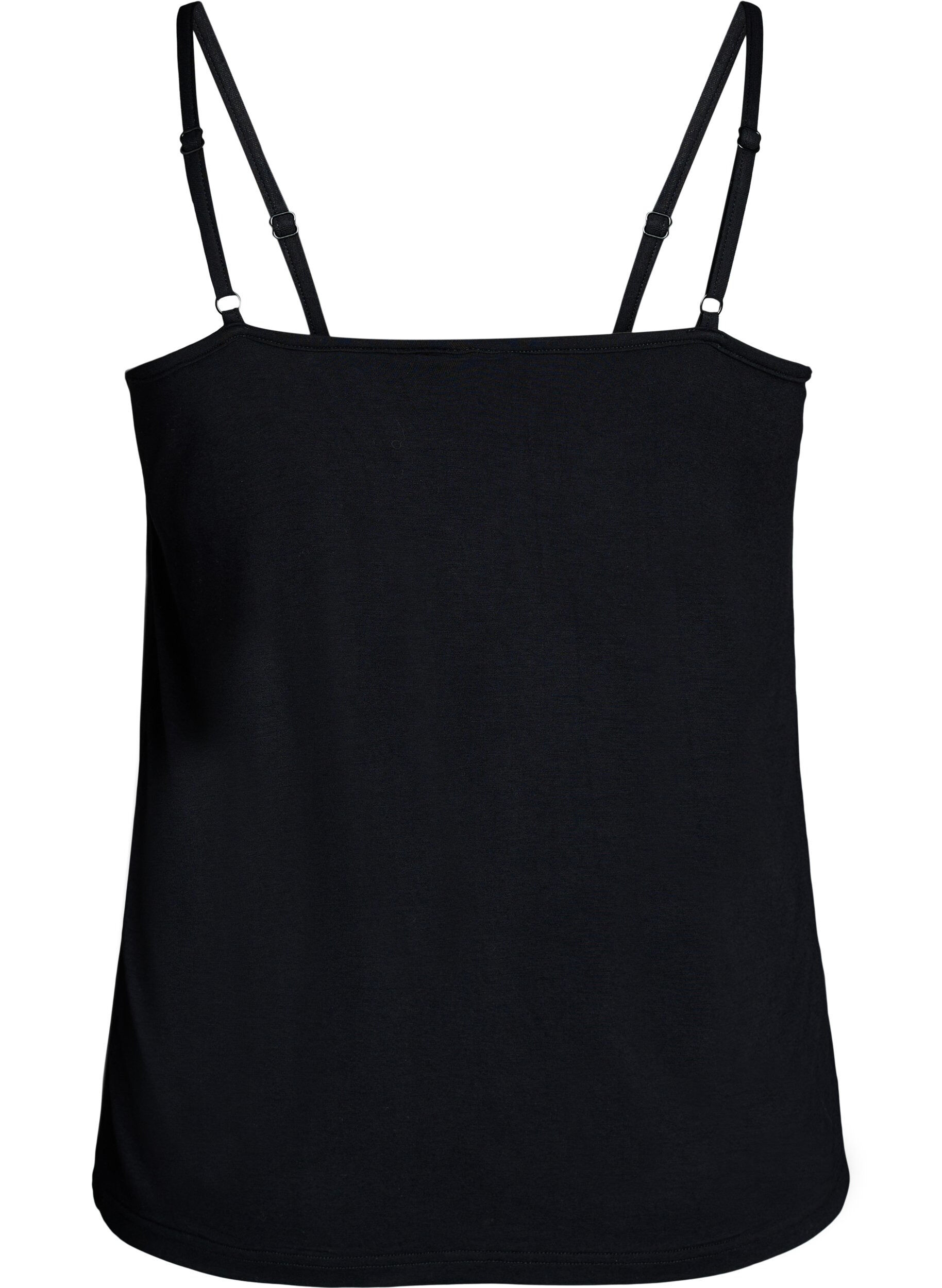 Zizzi Top avec d&eacute;tails en dentelle et bretelles spaghetti, 0199, Packshot image number 1