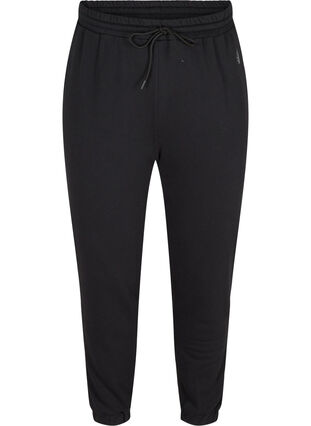 Pantalon de jogging ample avec poches, Black, Packshot image number 0