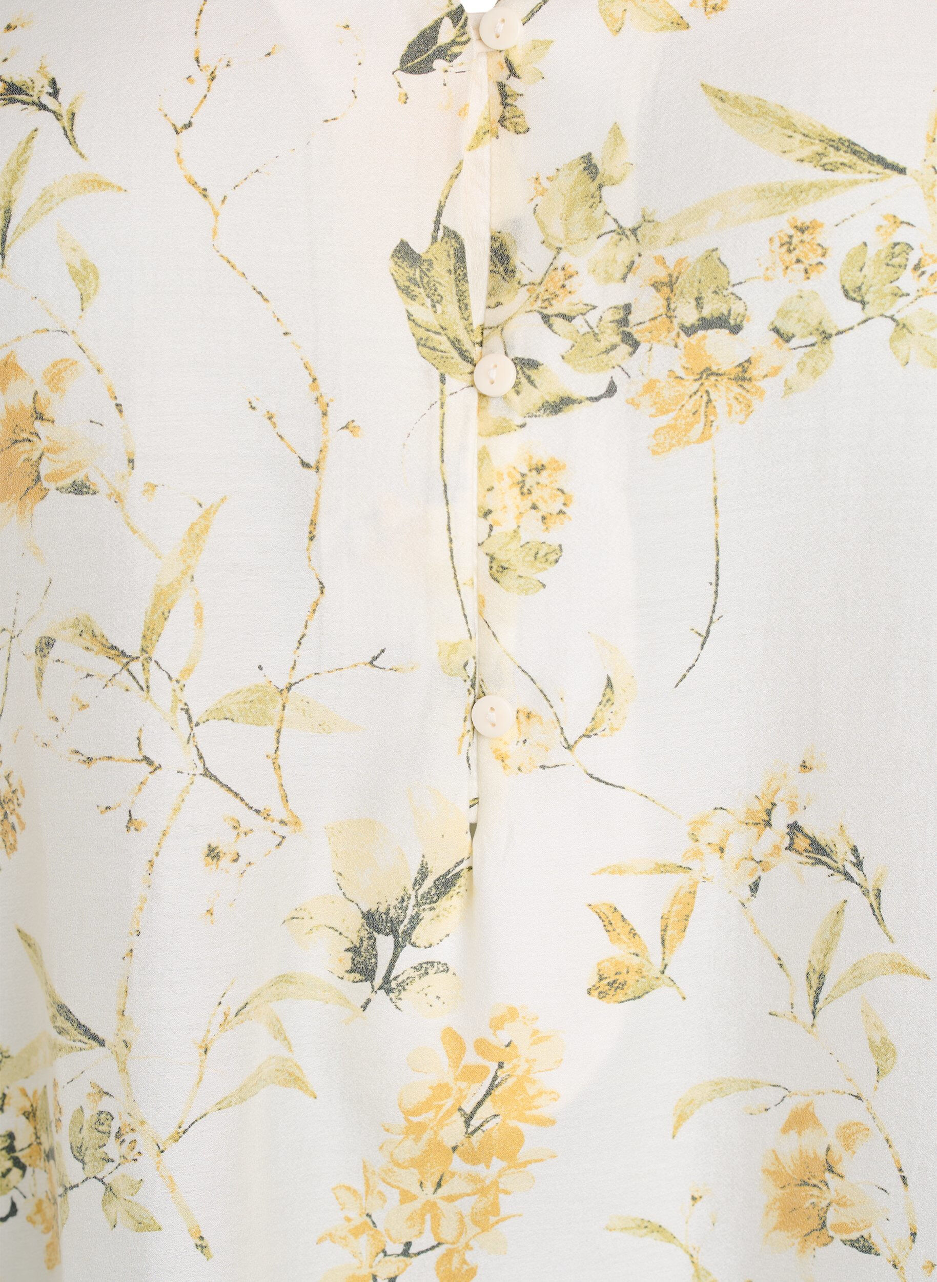 Zizzi Tunique en forme de A avec manches courtes, Jaune clair, Packshot image number 2