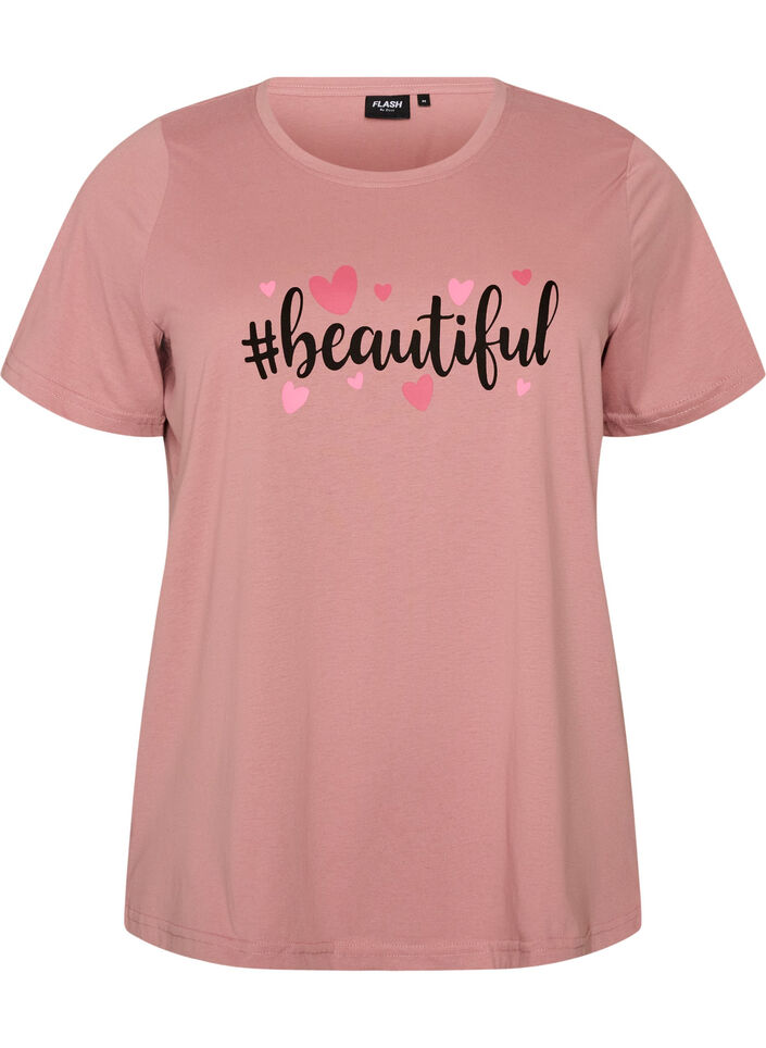 T-shirt met print, Rood, Packshot image number 0