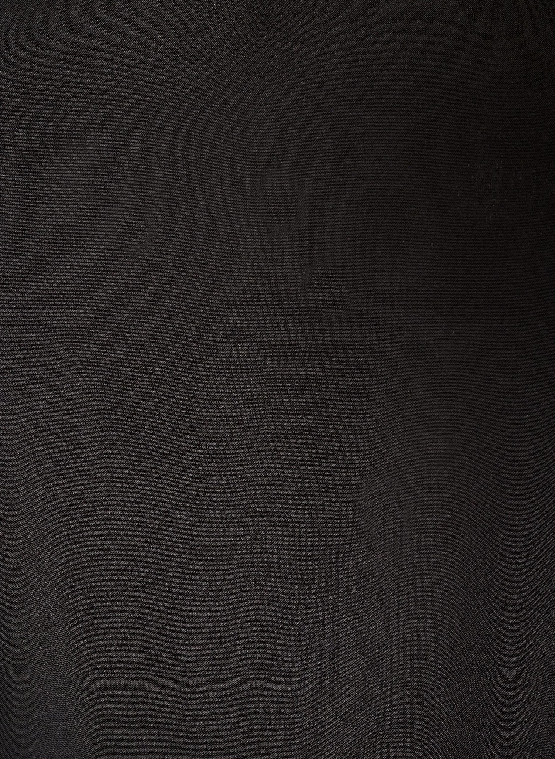 ZizziViscose blouse met V-hals en lange mouwen, Zwart, Packshot image number 2