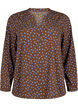FLASH - Blouse met lange mouwen en print, Chicory Coffee AOP, Packshot image number 0