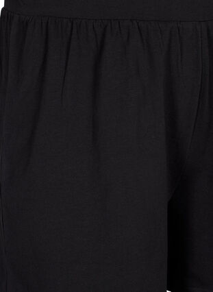 Short de pyjama ample en coton mélangé, Black, Packshot image number 2