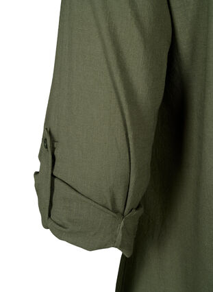 Tunique en coton à manches 3/4, Thyme, Packshot image number 3