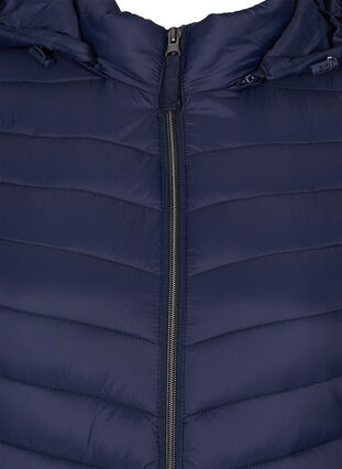 Veste légère matelassée avec capuche et poches amovibles, Navy Blazer, Packshot image number 2