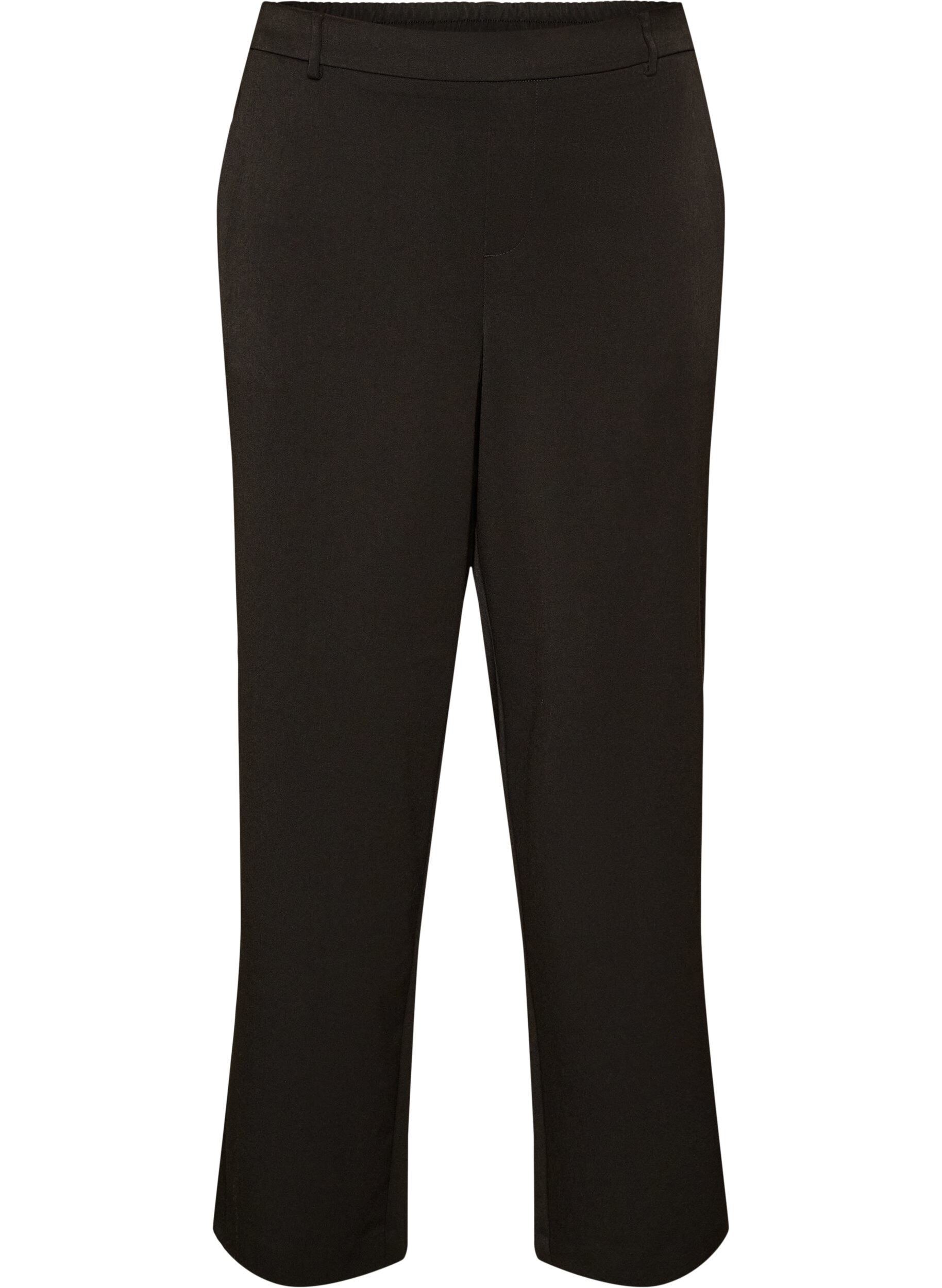 ZizziPantalon de costume taille haute coupe droite, Noir, Packshot image number 0