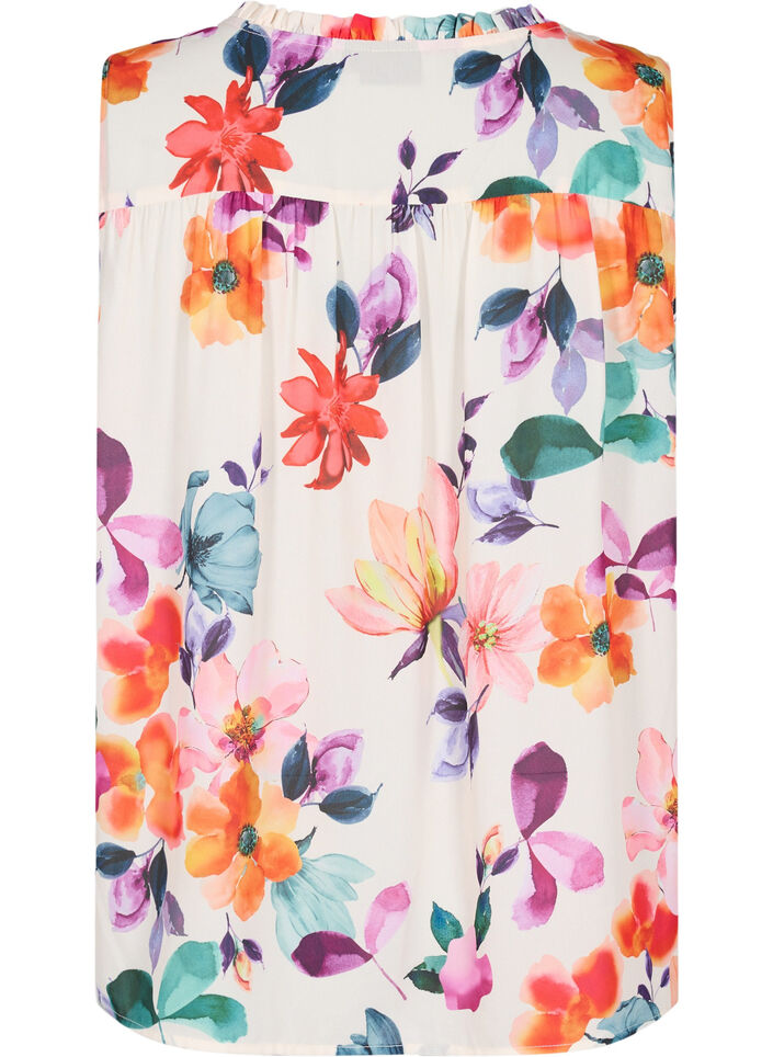 Top à fleurs avec cordon à nouer, Buttercream Flower, Packshot image number 1