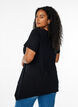 T-shirt met ronde hals en A-lijn vorm, Zwart, Model image number 2