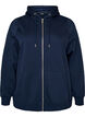 Sweat &agrave; capuche zipp&eacute; avec poches, Bleu, Packshot image number 0