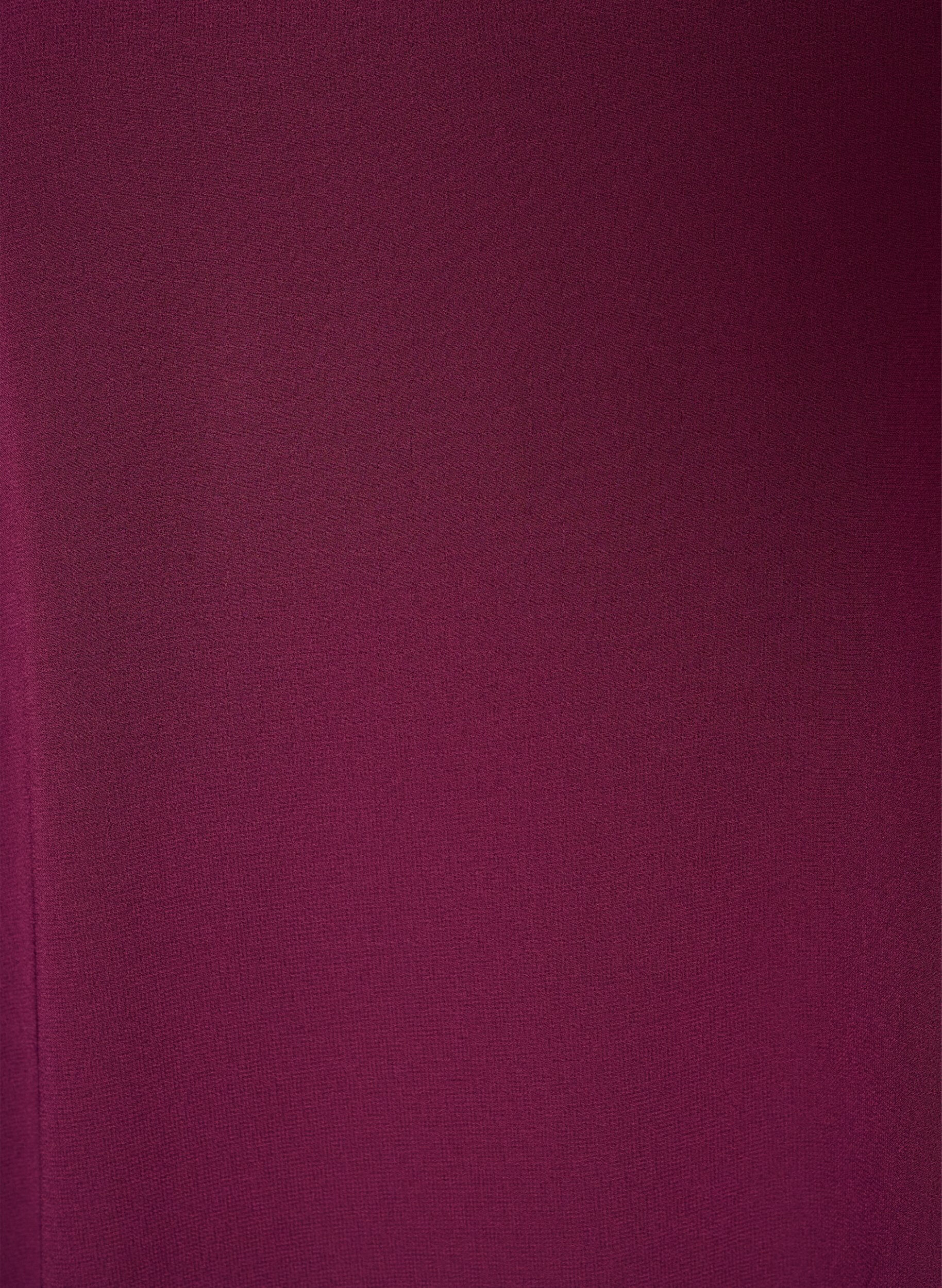 ZizziKorte chiffon jurk met V-hals, Paars, Packshot image number 2