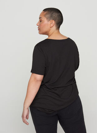 T-shirt, Black, Model image number 1