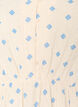 Gebloemde katoenen jurk met een elastische taille, Beige, Packshot image number 2