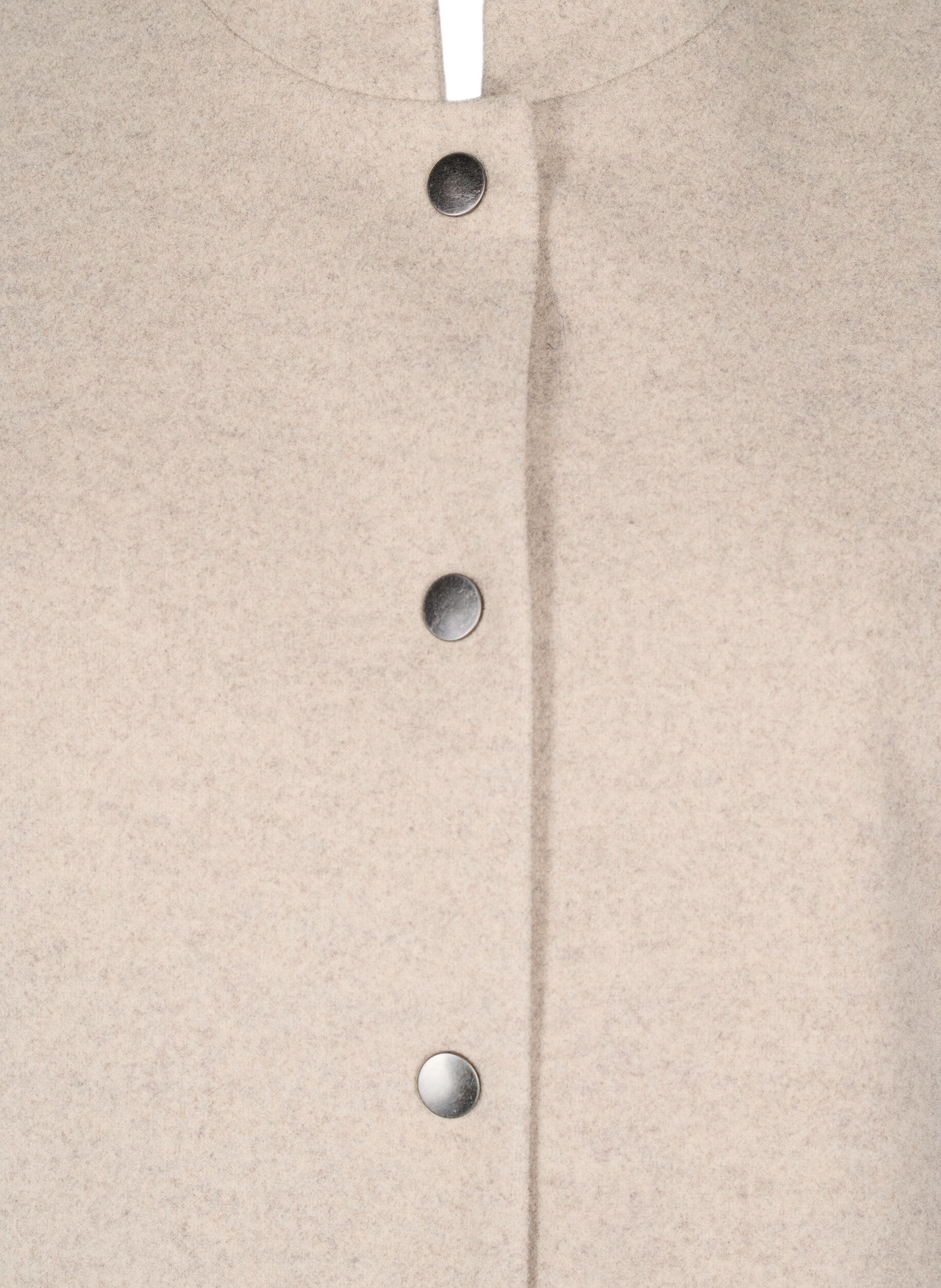 ZizziCape-jack met korte mouwen in een wol-look, Simply Taupe Mel., Packshot image number 2