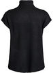 Pull sans manches en maille à col roulé, Noir, Packshot image number 1